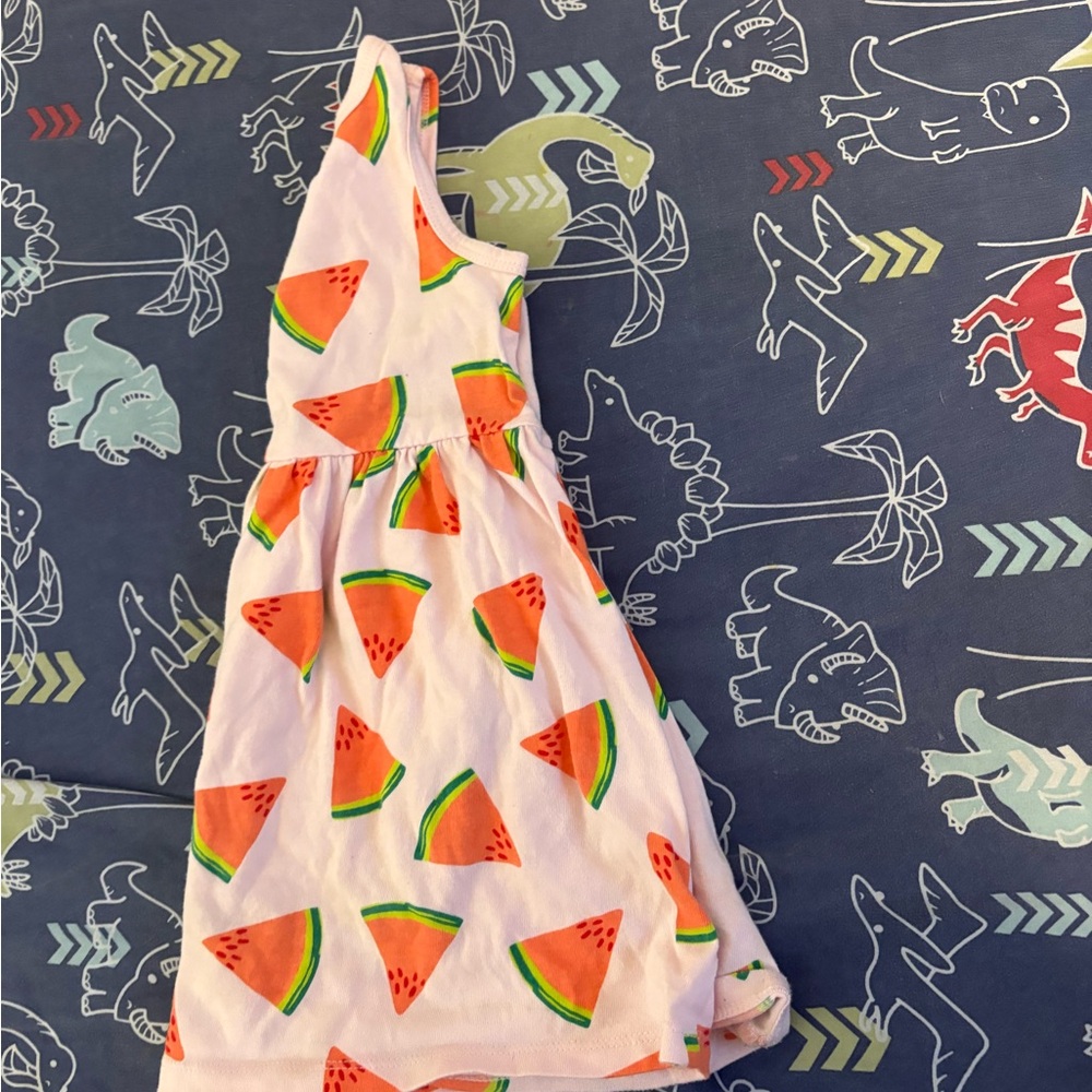 Vibrant Watermelon Print Dress